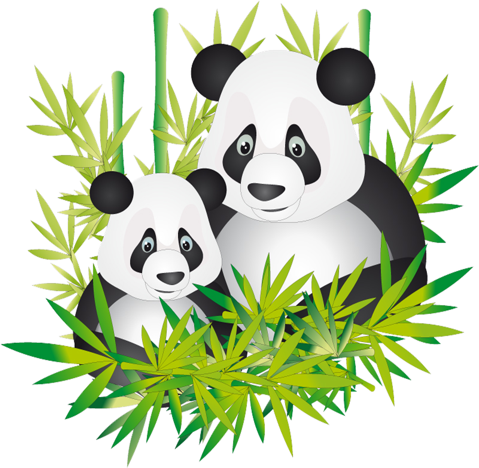Giant Panda Bear Cartoon Clip Art - Giant Panda Bear Cartoon Clip Art (2362x2362)