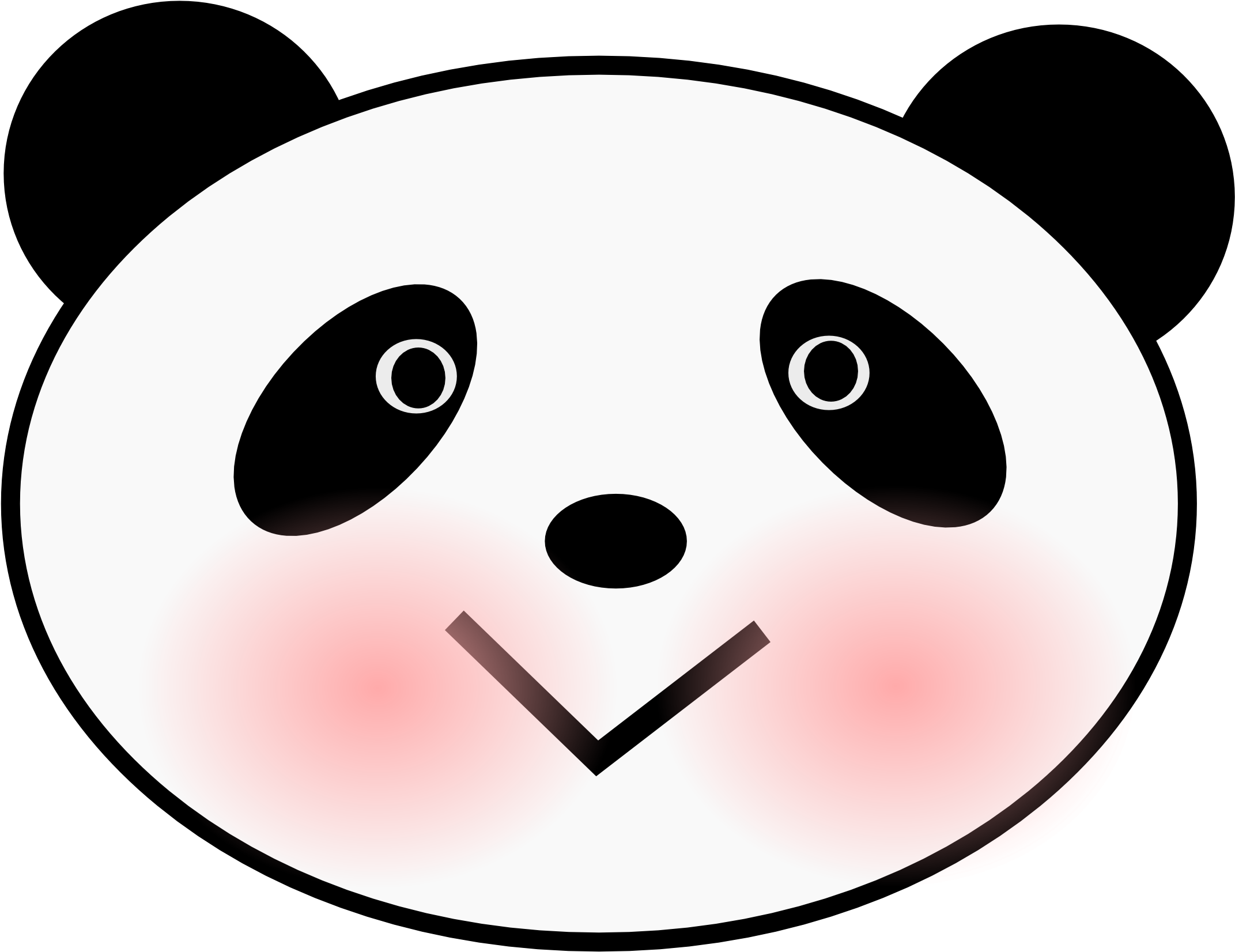 Love You Teddy Bear Clipart Clipart Panda Free Clipart - Panda Face Clip Art (2555x1717)