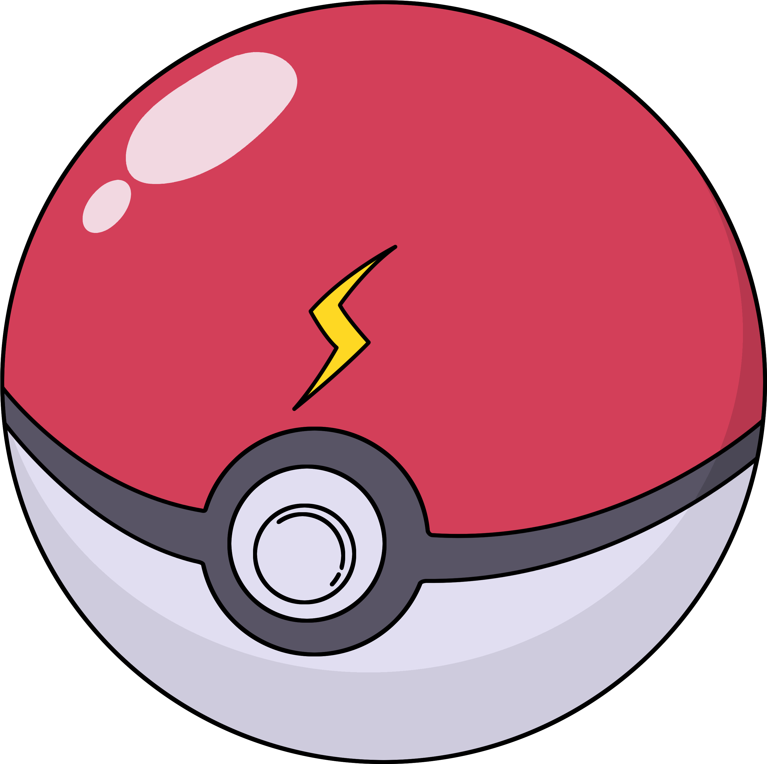 Pokeball Clipart Svg - Pokeball Png (3000x3000)