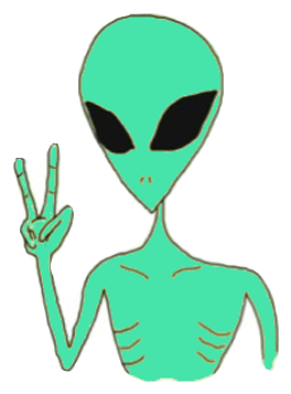 Science Fiction Clipart Alien Body - Png Tumblr Alien Png Transparent (500x500)