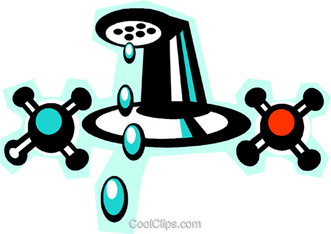 Water Faucet Royalty Free Vector Clip Art Illustration - Water Faucet Royalty Free Vector Clip Art Illustration (480x340)