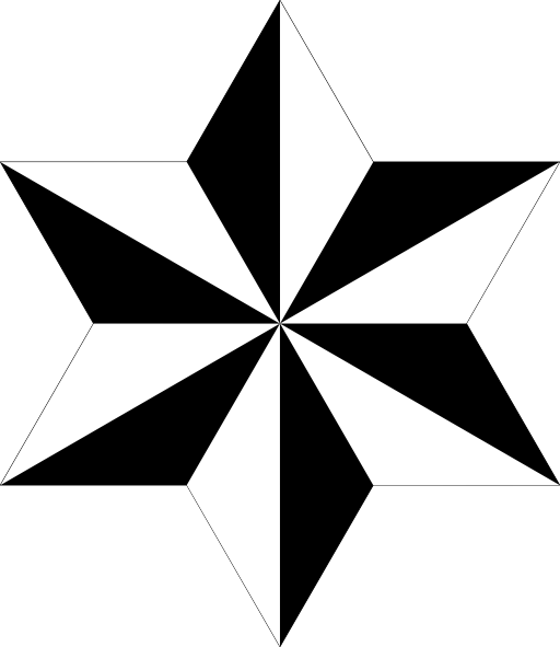 Outrayj Hexagram 12 Stripe - Brighton University Logo (512x591)