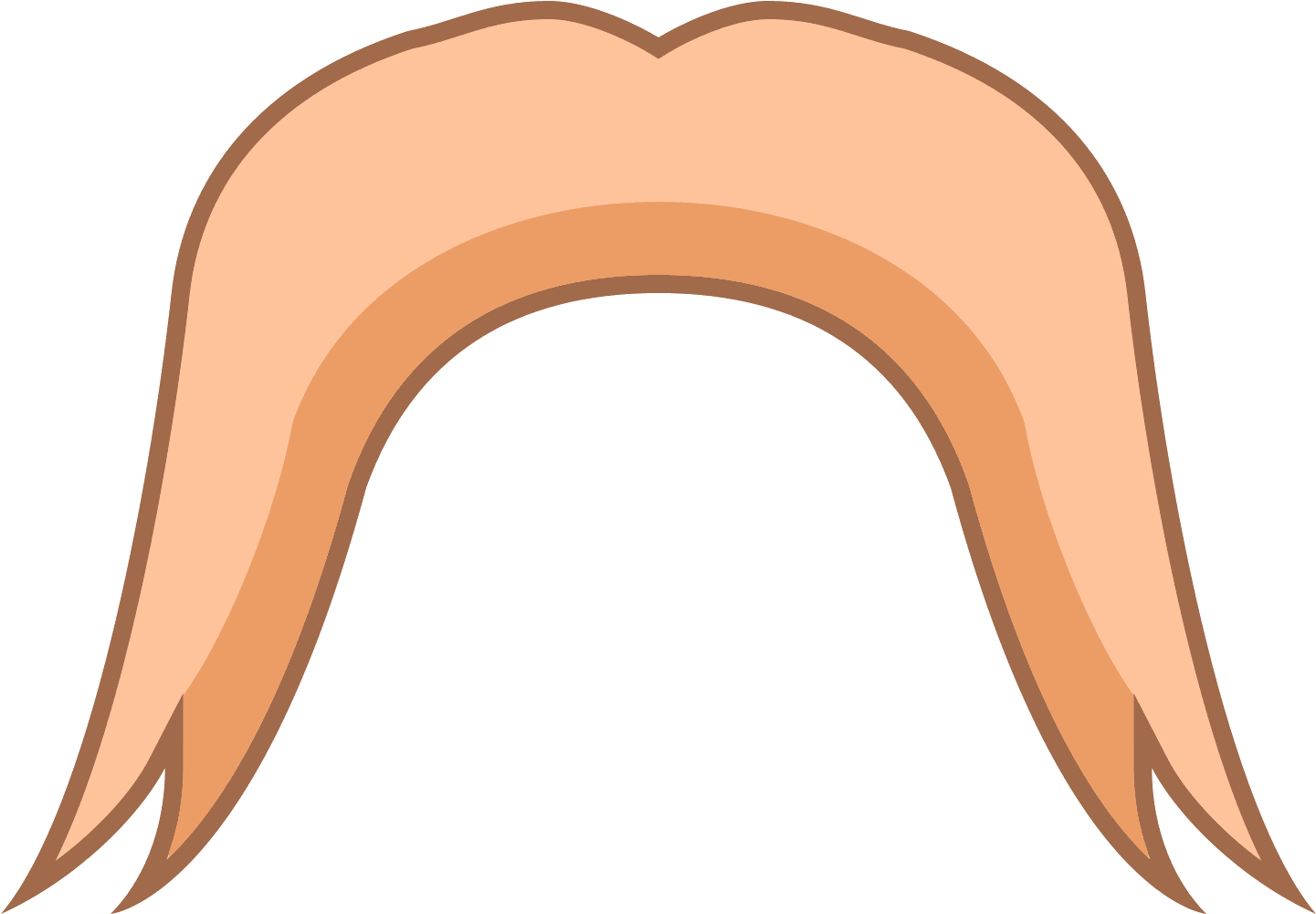 Lars The Viking Mustache Icon - Icon (1600x1600)