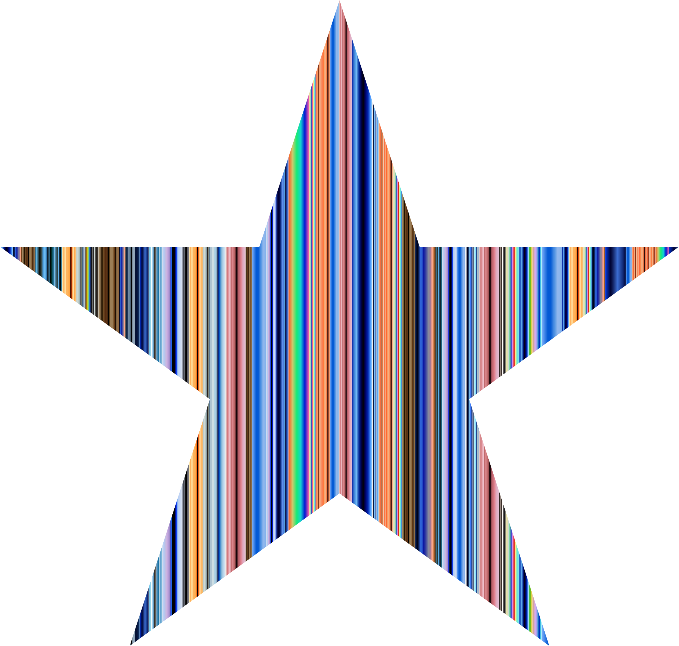 Striped Star - Animated Christmas Star Gif (2340x2226)