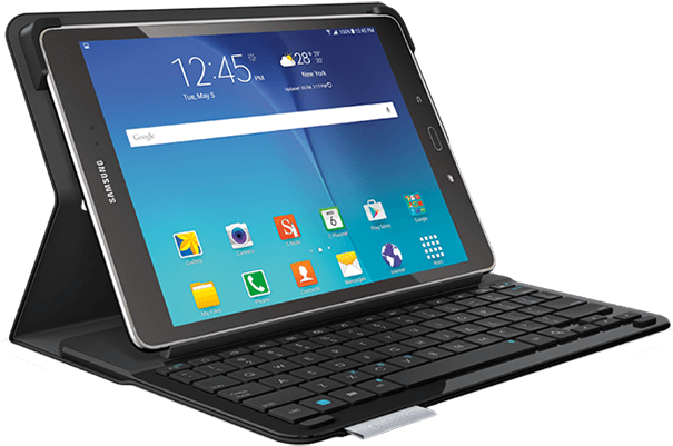 Logitech Tablet Keyboard - Logitech Type S Wireless Keyboard And Folio Case - (610x412)