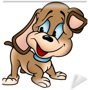 Colored Cartoon Illustration Wall Mural • Pixers® • - Perro Animado (400x400)