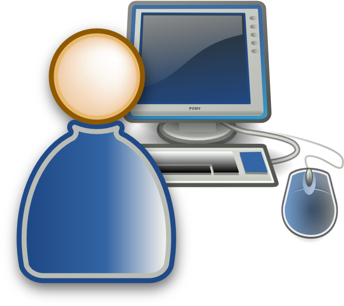 Computer Users Transparent Icon - Computer And User Icon (720x720)