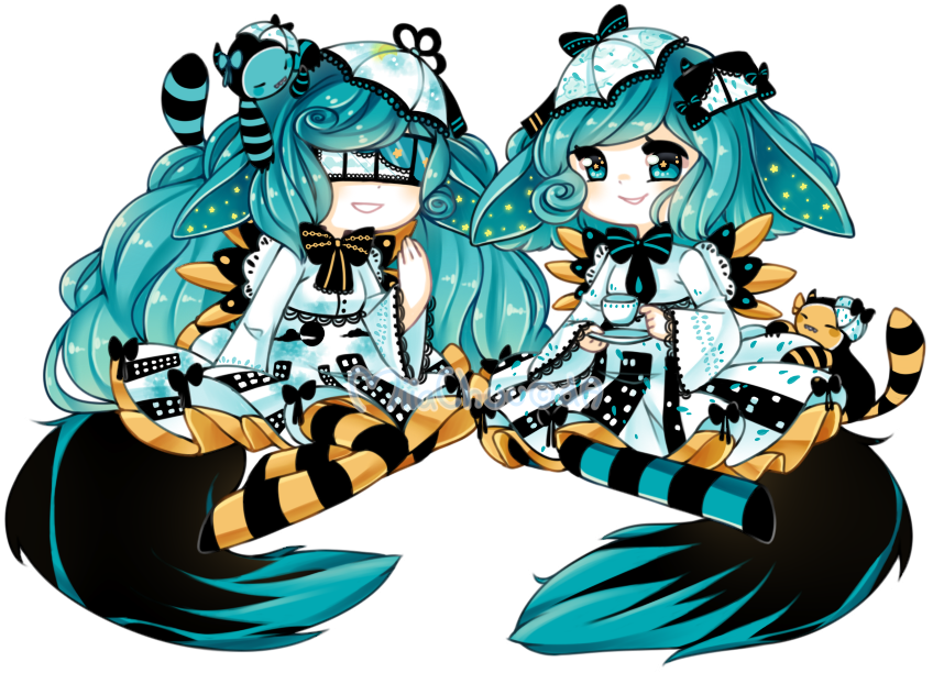 [g] Twins Gossip - Cartoon (848x612)