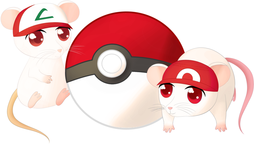 [commission] Chibi Rats Ash And Red By Missblacknails - Cartoon (1024x644)
