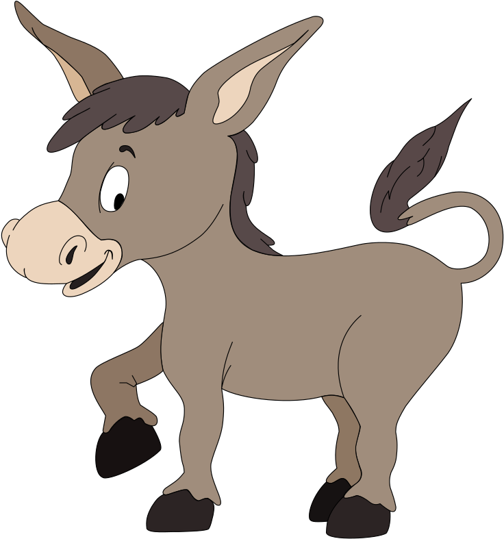 Medium Image - Cafepress Cartoon Donkey Baby Blanket (743x800)