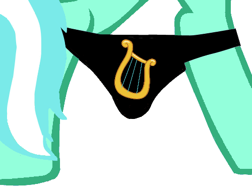 Sandperv, Black Underwear, Clothes, Cutie Mark, Cutie - Thong (500x375)