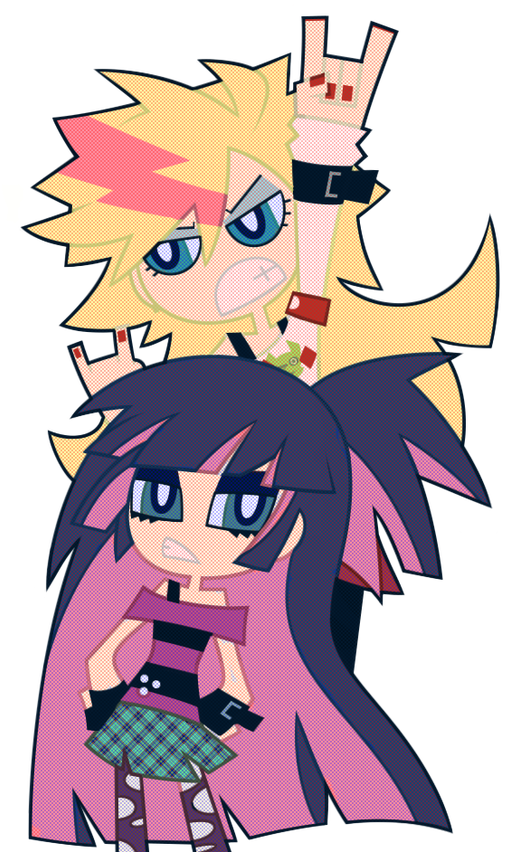 Panty N Stocking By Nekozneko - Panty & Stocking With Garterbelt (570x851)