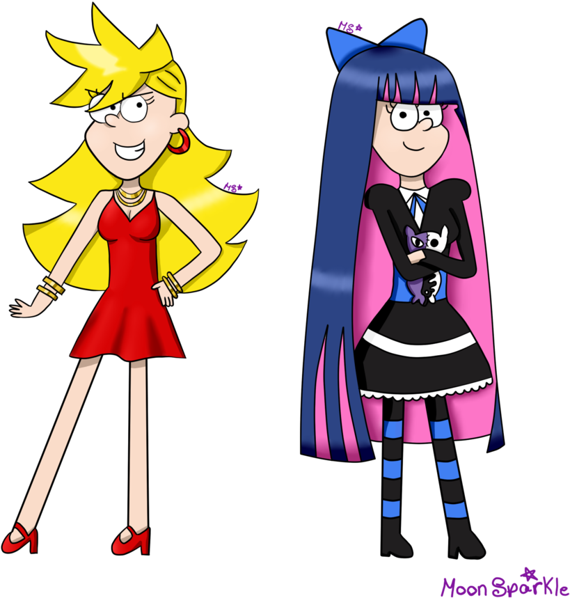 Panty And Stocking In Gf Style By Raissaspina - Panty And Stocking Style (867x921)