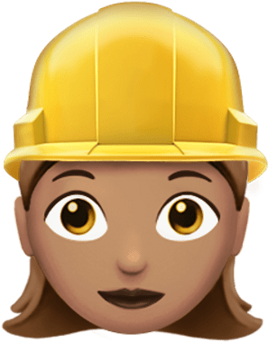 Female Worker Apple Emoji - Architect Emoji (400x400)