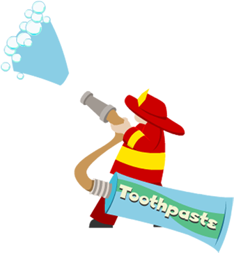 Fireman Squirting From Hose - Game (420x452)
