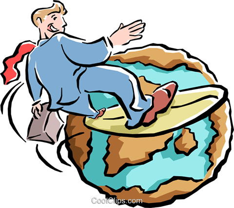 Businessman Surfing The World Wide Web Royalty Free - Surfing The World Wide Web (480x426)