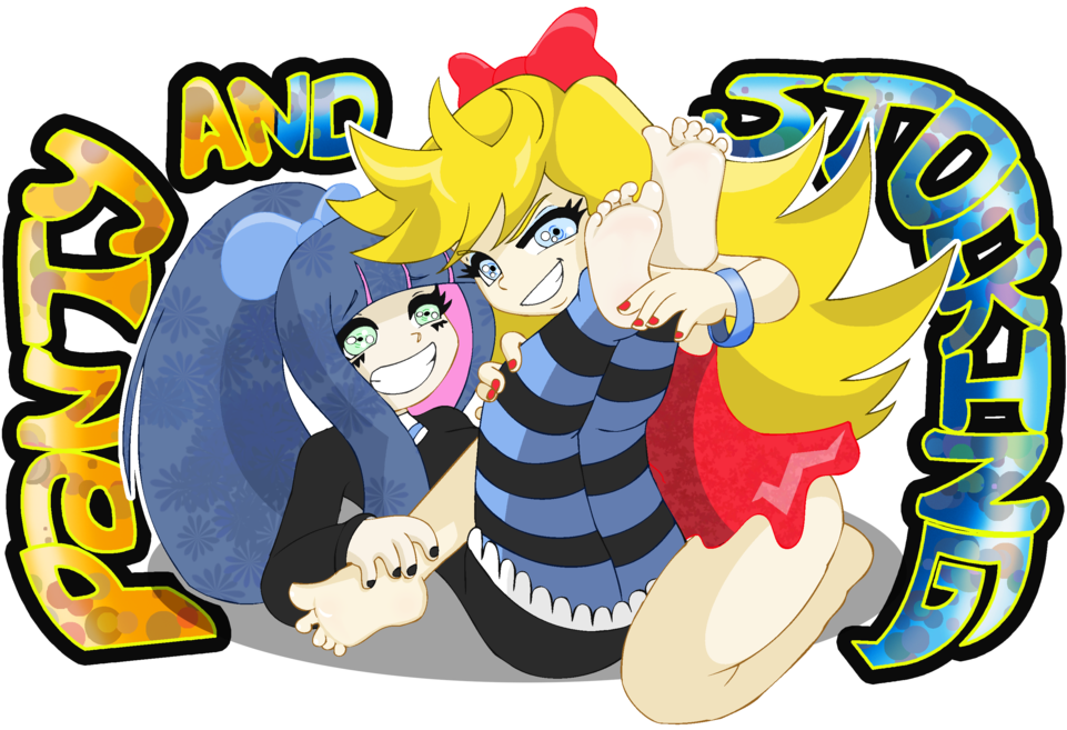 Panty And Stocking Foot Tickle Fight By Hofit-mil - Manga 