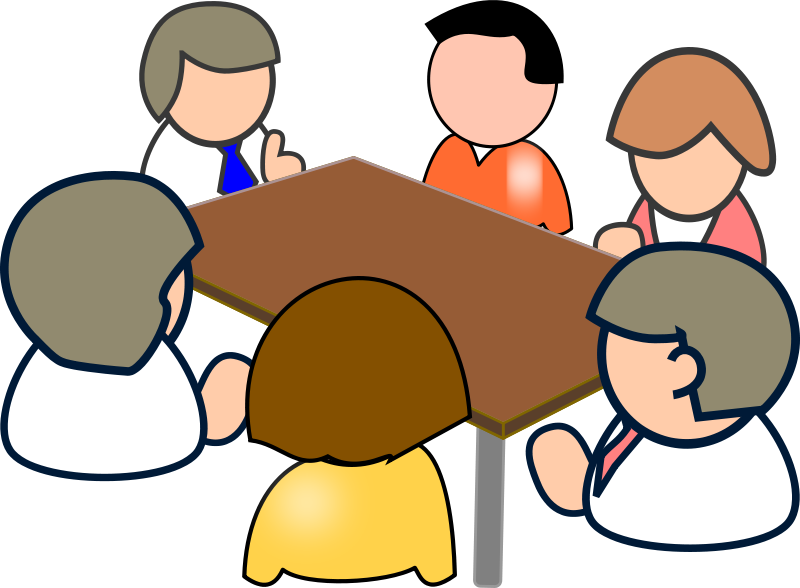Meeting - Clip Art People (800x588)