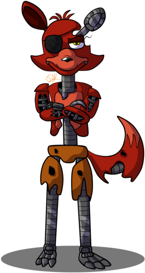 Withered Foxy By Julynnx - Cartoon (1024x546)