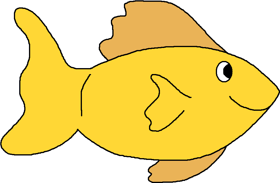 Clipart Of Thus, Fish And Pond - Clip Art (973x644)