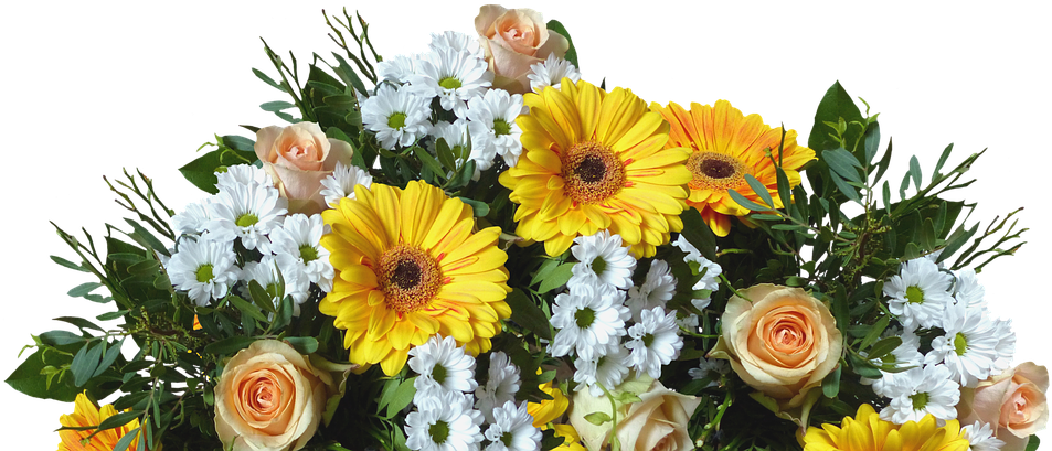Flowers For A Banner 3, Buy Clip Art - Flowers Png (960x473)