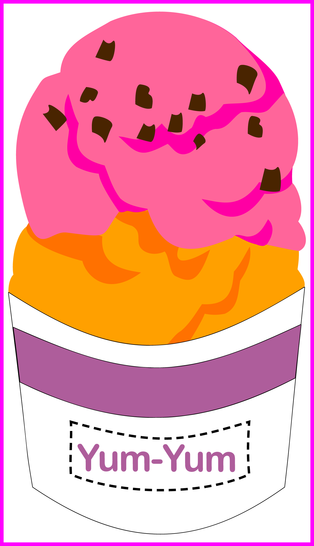 Amazing Ice Cream Clipart No Png Transparent Background - Ice Cream Bowl Clipart Transparent Background (1330x2313)