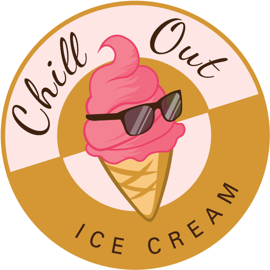 Chill Out Ice Cream Logo Laura Ruesch Graphic Designer - Graphic Design (612x792)
