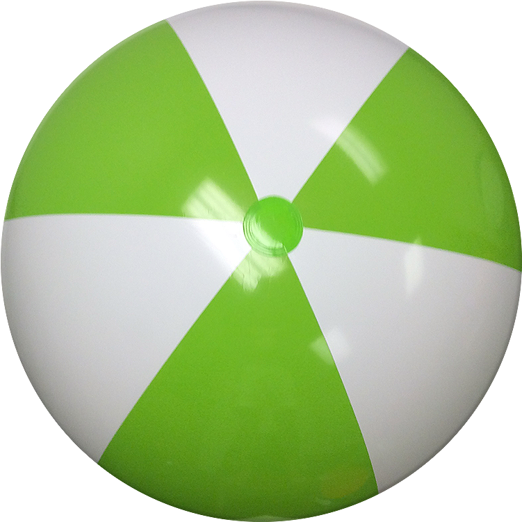 Largest Selection Of Beach Balls With Fast Delivery - Beach Ball Green And White (800x800)