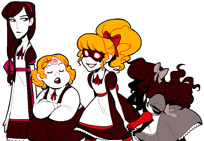 Witch Sisters By Xamag - Black Brick Road Of Oz Ferret (894x601)