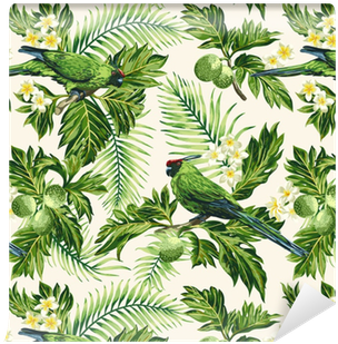Seamless Tropical Pattern With Leaves, Flowers And - All Is Beauty Now By Sarah Faber (audio Book) (400x400)