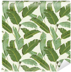 Tropical Palm Leaves Background - Mind The Gap Banana Leaves Wallpaper One Size (400x400)