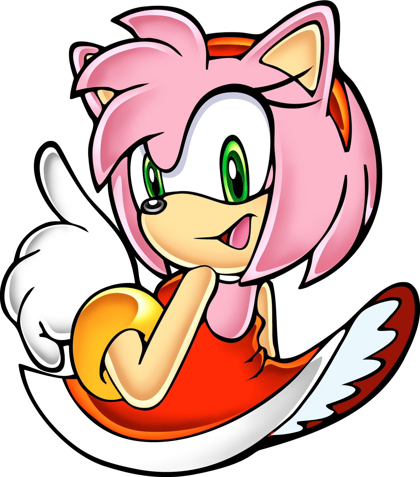 Sonic Adventure Clean Badge Art - Amy Rose Sonic Adventure Art (1458x1658)