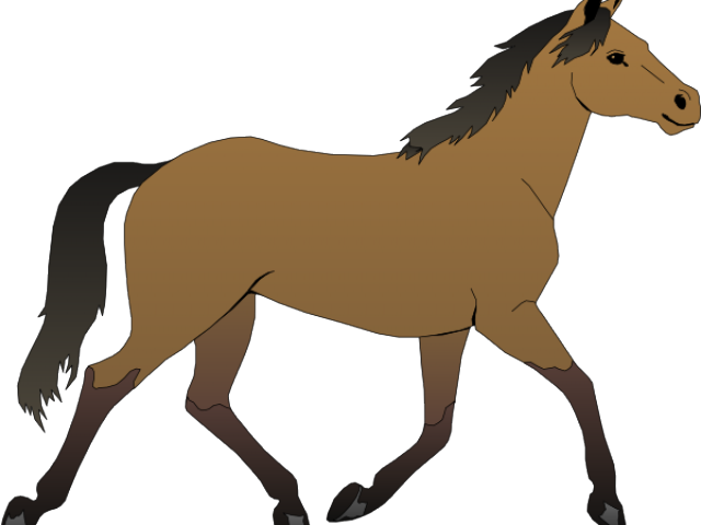 Horseback Cliparts - Cartoon Image Of Horse (640x480)