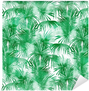 Tropical Watercolor Pattern - Watercolor Pattern Palm Trees (400x400)