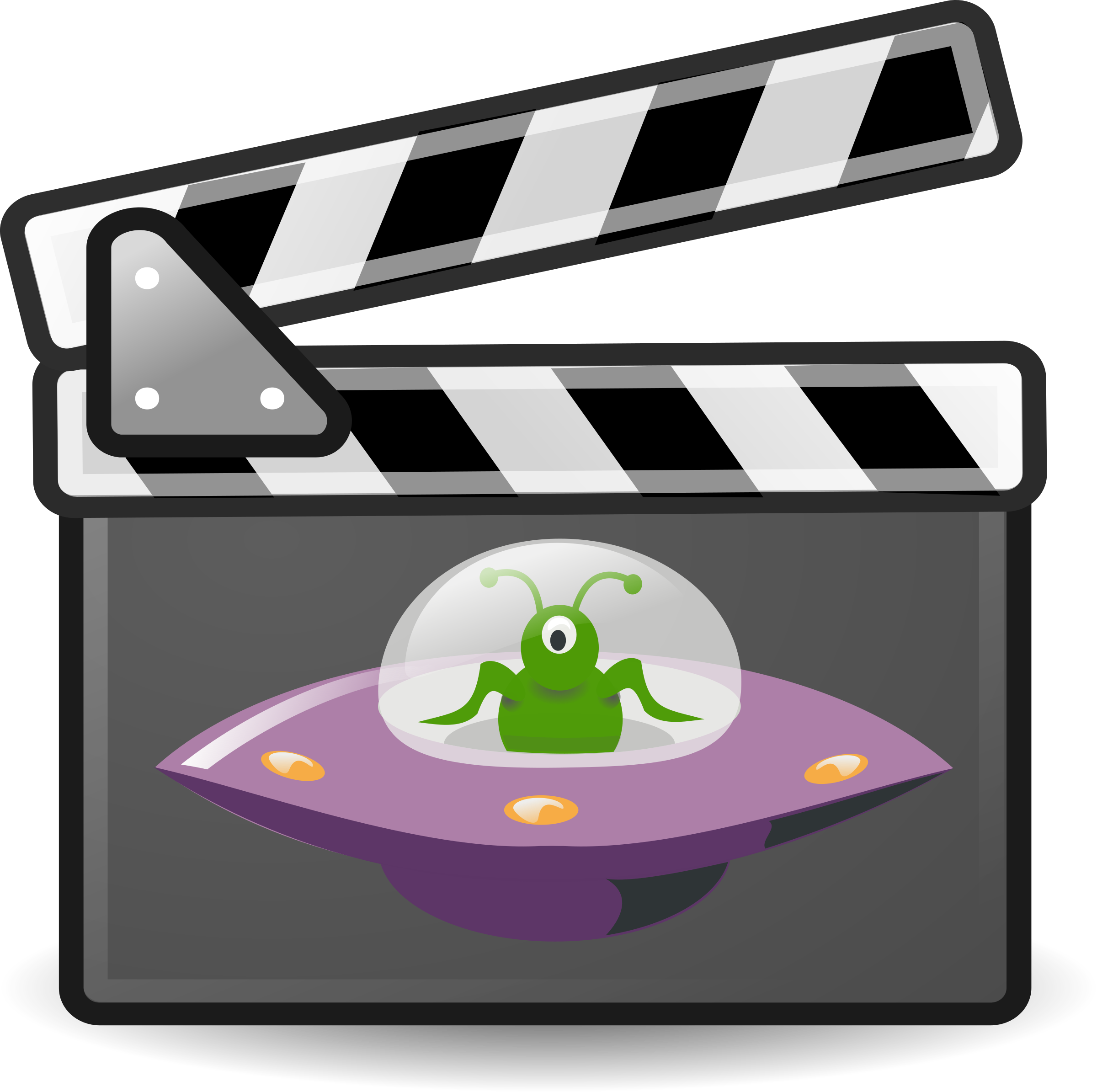Big Image - Alien In Ufo Shower Curtain (2400x2389)