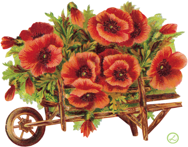 Art Vintage Flowers \ Винтажные Цветы - Różności Z Kuferka Gify (700x525)