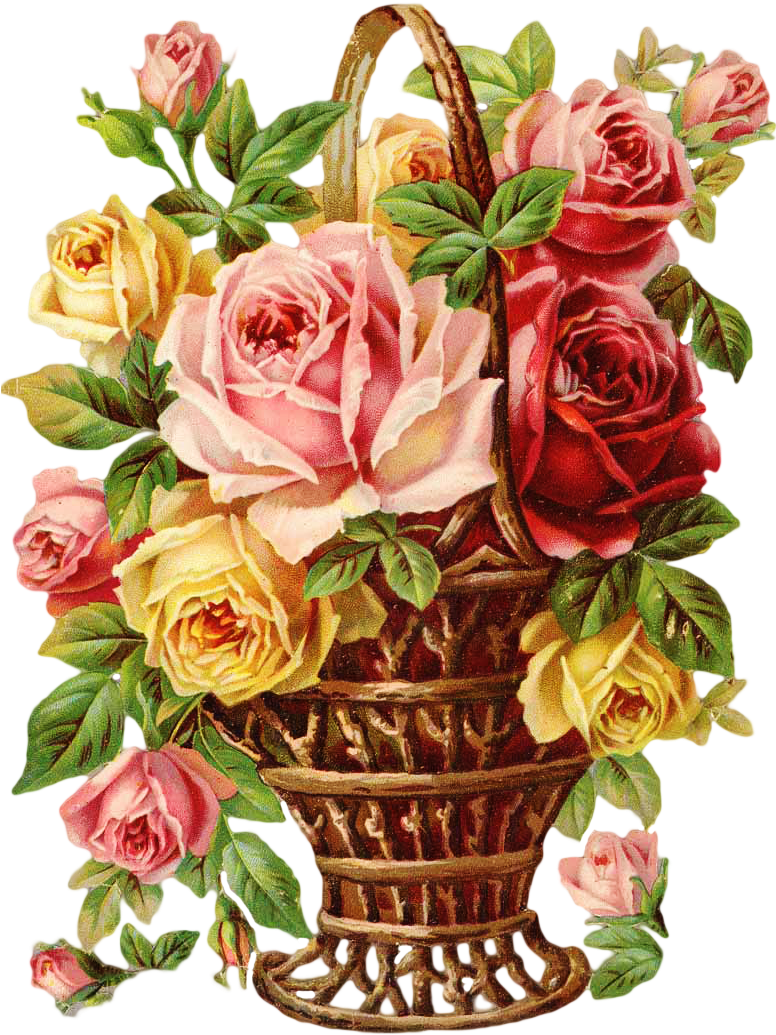 Http - //img-fotki - Yandex - Ru/get/6100/ - Vintage - Riscos De Flores Para Pintar (775x1043)