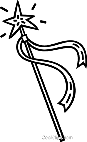 Baguette Magique Vecteurs De Stock Et Clip-art Vectoriel - Two Stars And A Wish (296x480)