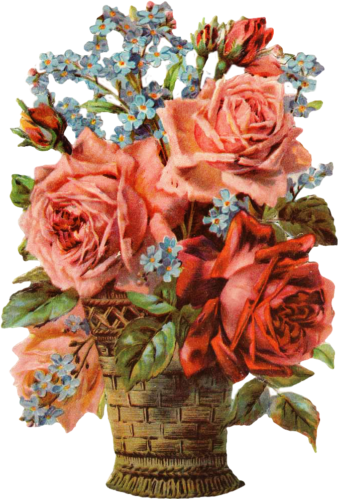 Http - //img-fotki - Yandex - Ru/get/29/47407354 - - Flowers In A Basket (676x999)