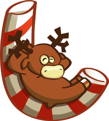 The Hobbit Clipart Cartoon - Christmas Moose Clip Art (362x400)