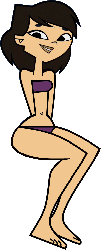 Sky In Her Purple Underwear By Tdgirlsfanforever - Total Drama Girl Towel (441x1021)