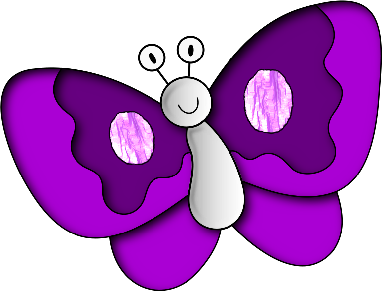Purple Butterfly Clipart Free Clipart Images - Purple Clipart (800x800)