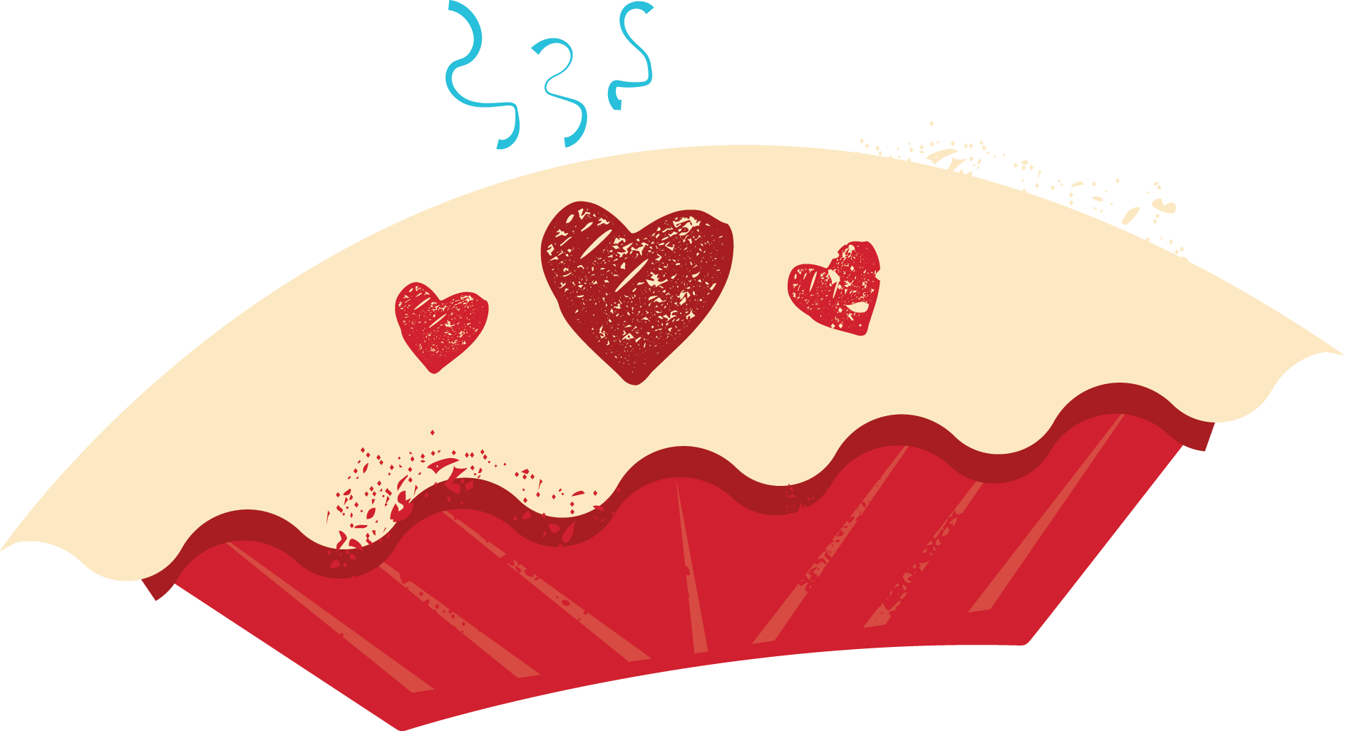 Pie In The Sky Pie For A Client - Heart Pie Clipart (1887x1026)
