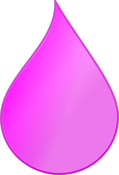 Pink Raindrops Clip Art (408x599)