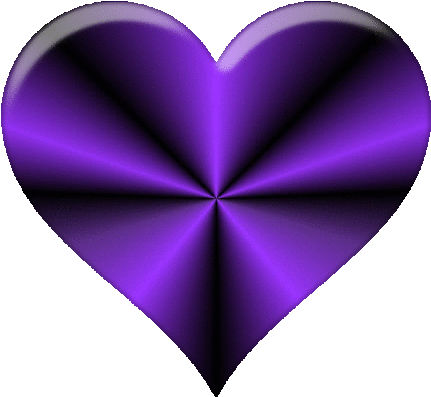 Purple Heart Cliparts - Dark Purple Heart Clip Art (450x416)