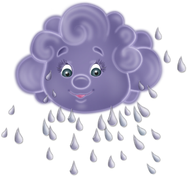 Dear Clipart Rain - Туча С Дождем Png (380x380)