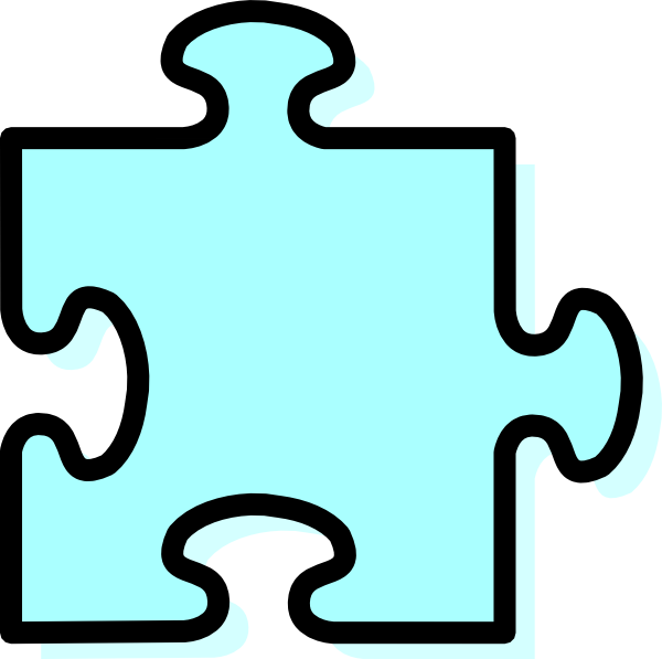 Printable Puzzle Piece Template (600x597)