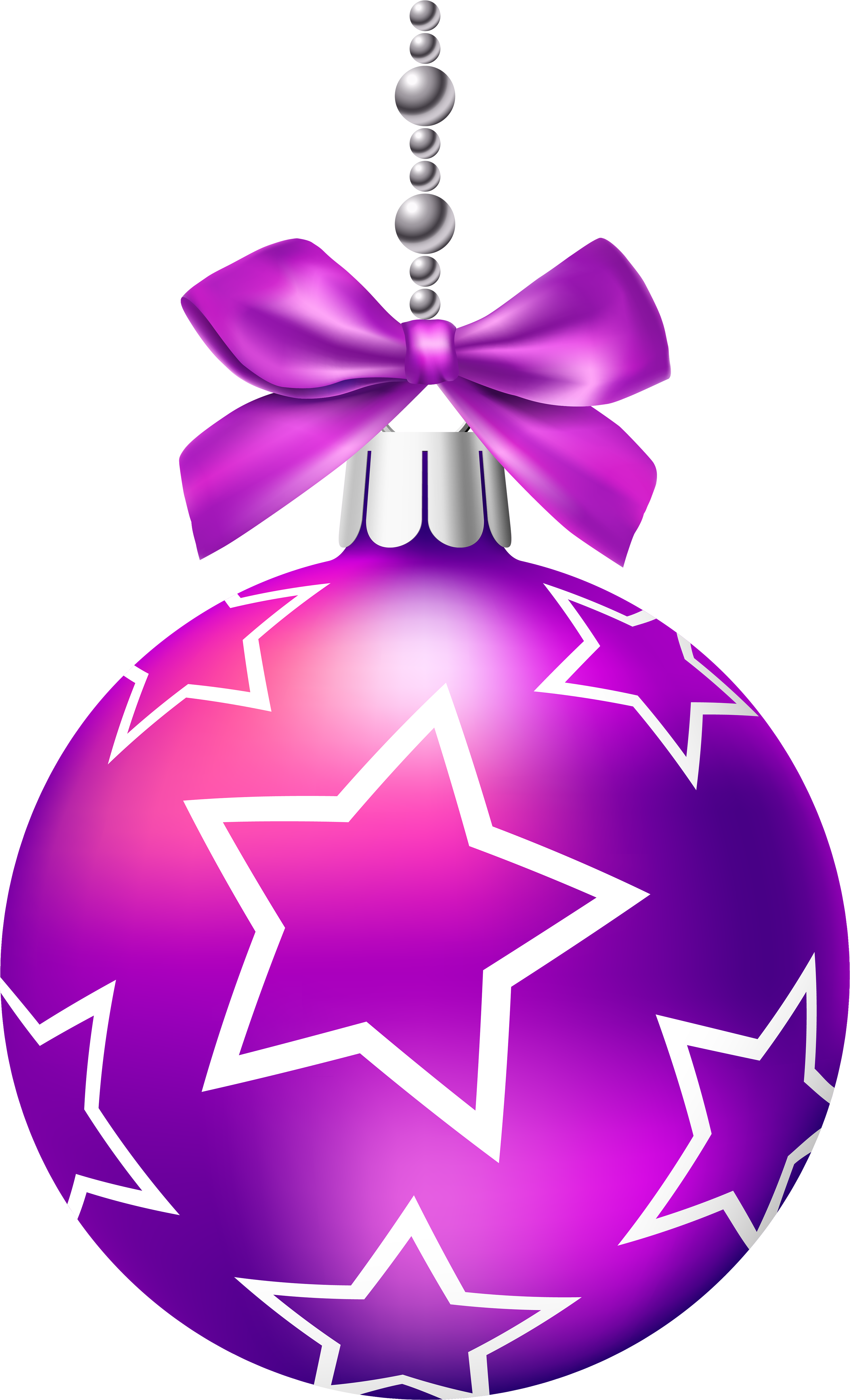 Purple Christmas Balls Png Clip Art - Purple Christmas Ornament Png (3198x5000)
