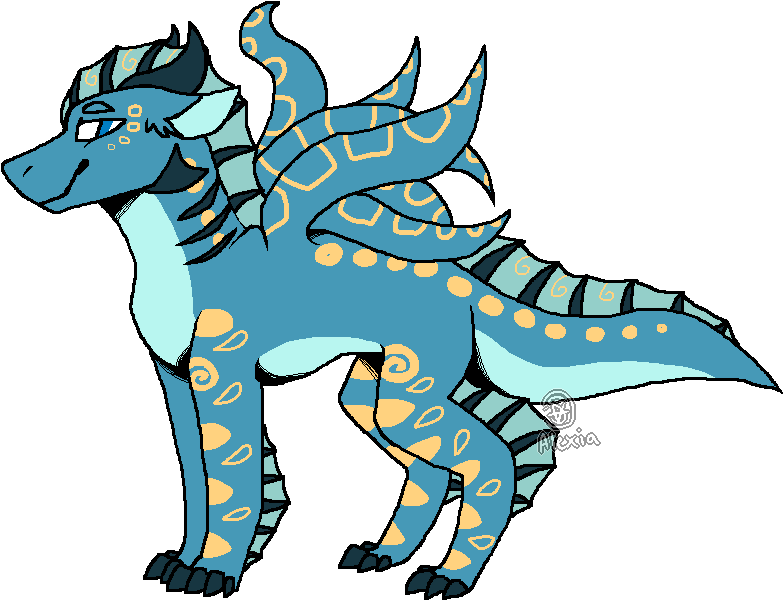 Sky The Big Gay Dragon [ap] By Alexia99adopts - Pixel Art (795x628)