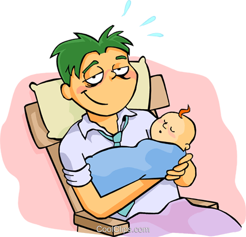 Dad And Baby Png Transparent Dad And Baby - Rocking A Baby To Sleep (480x462)